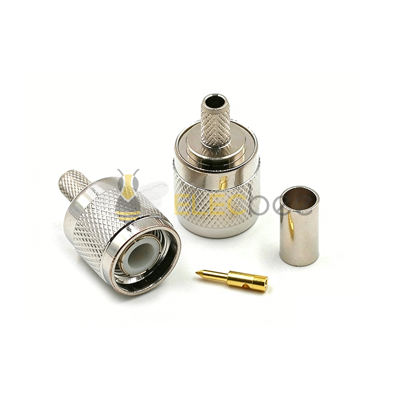 全铜射频焊接头 TNC-KY-3 大六角母头 RG58/RG142专用 50欧未做线