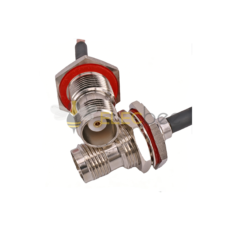 TNC-KY1.5直母头防水SMB-KW1.5弯公头压接式Crimp连接器接RG-316