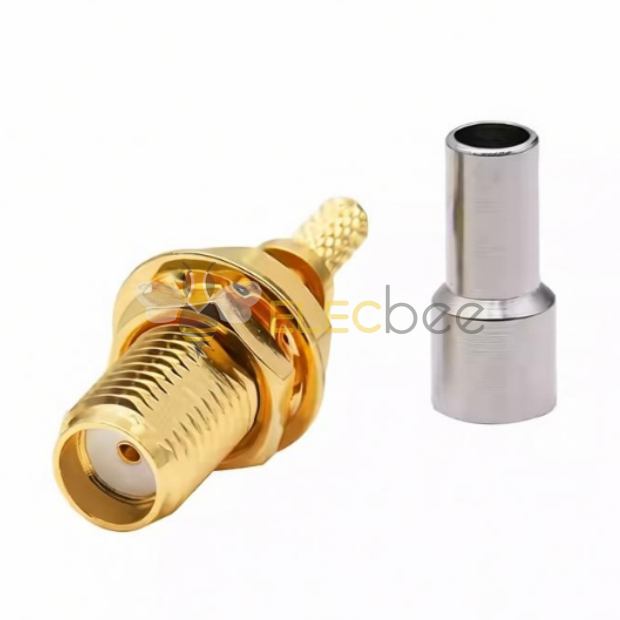 带固定螺母SMA-C-KY-1.5射频连接器匹配RG316/RG174线