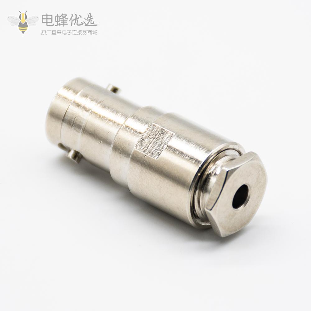 BNC连接器螺母锁紧接线用于RG174/RG316母头直式型50ohm