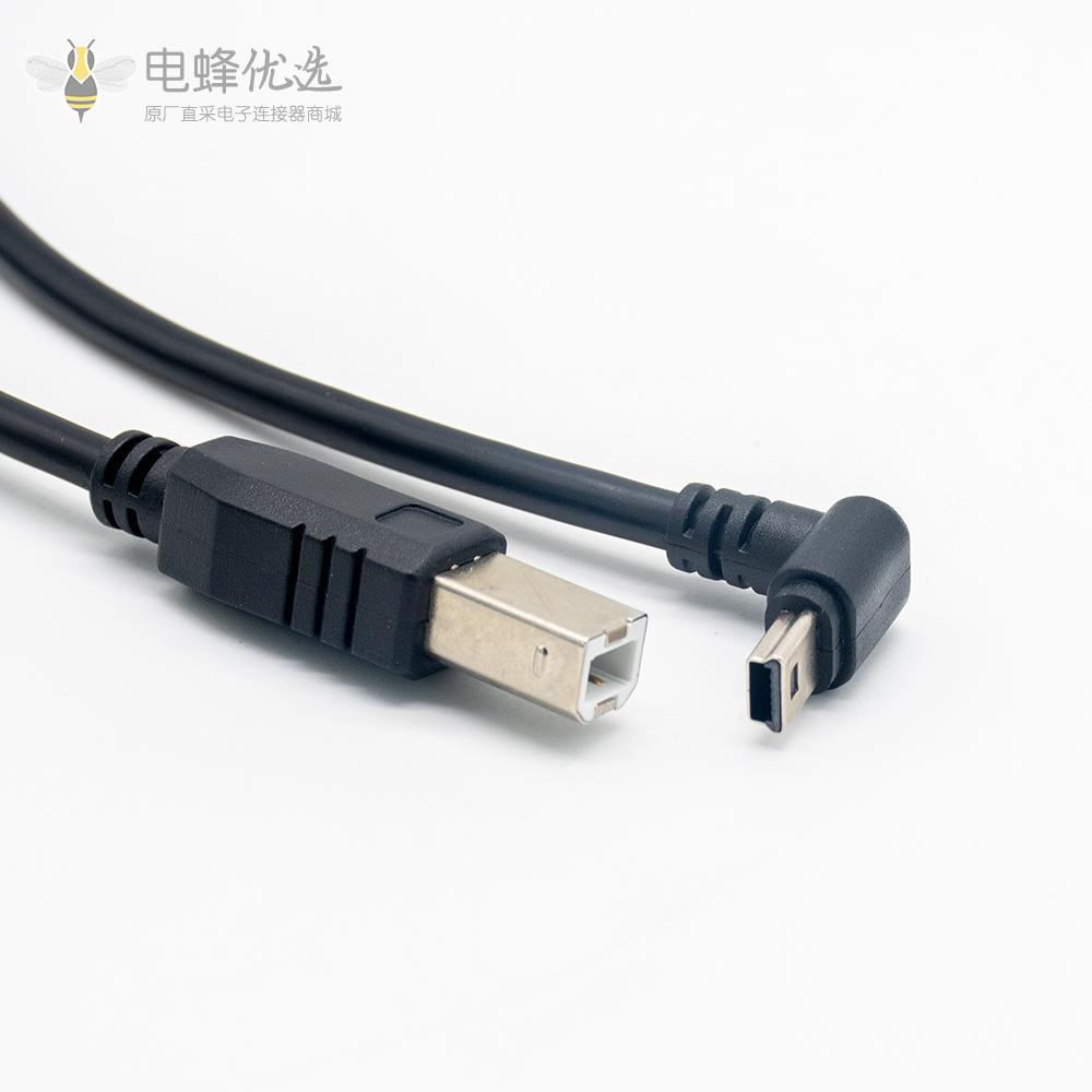 usb2.0 mini usb下弯头公转usb b直头公新品发售