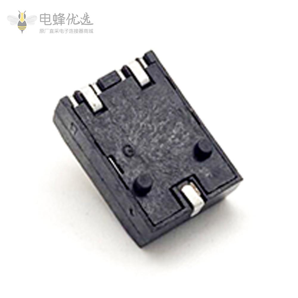 接触弹片电池2芯PCB板贴板安装镀金PH4.0公头电池座